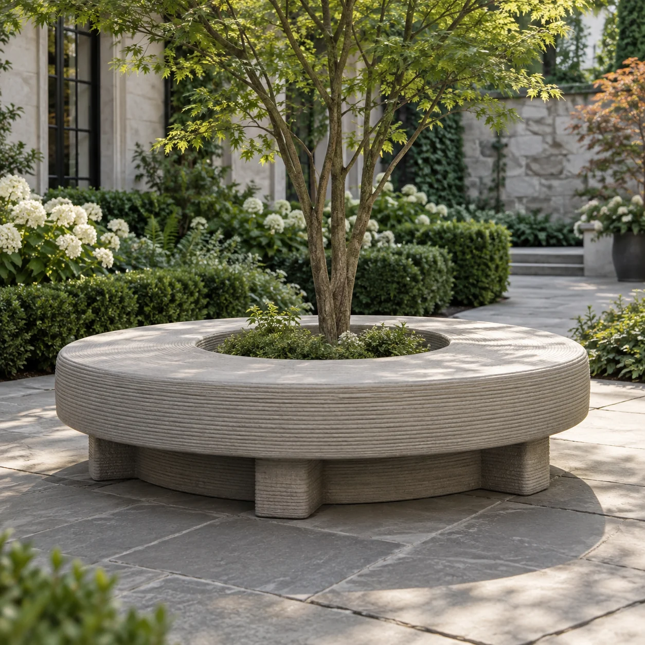 Tree-surround seating design concept