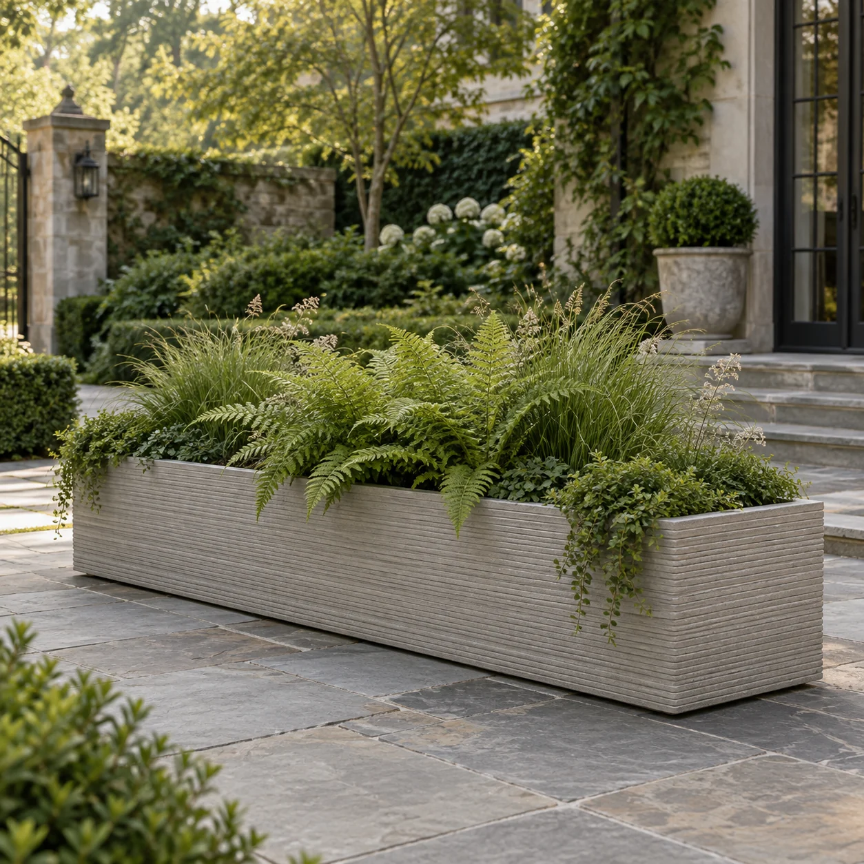 Long garden trough design concept